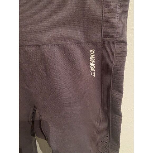 Gymshark womans seamless sheer knit leggings high waist size Small Purple - Picture 3 of 9